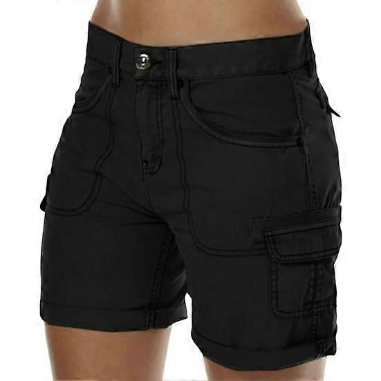 Trendy High Waist Sweat Absorbing Quick Drying Solid Color Wide Leg Short Pants Streetwear Hiking Shorts