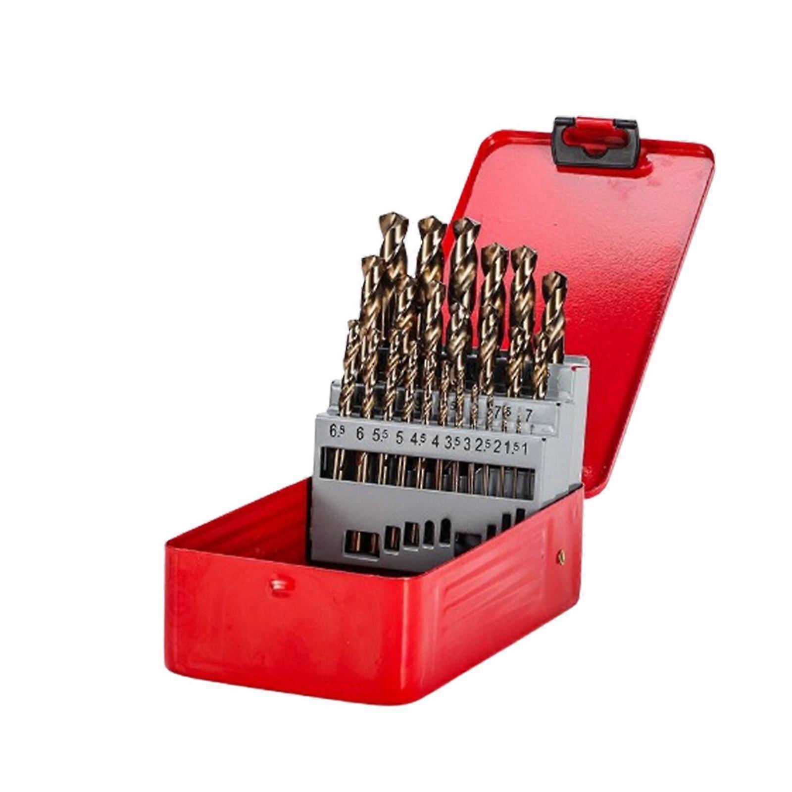 M35 HSS-Co 5% Cobalt High Speed Steel Metric Twist Drill Bit Set with Metal CaNX
