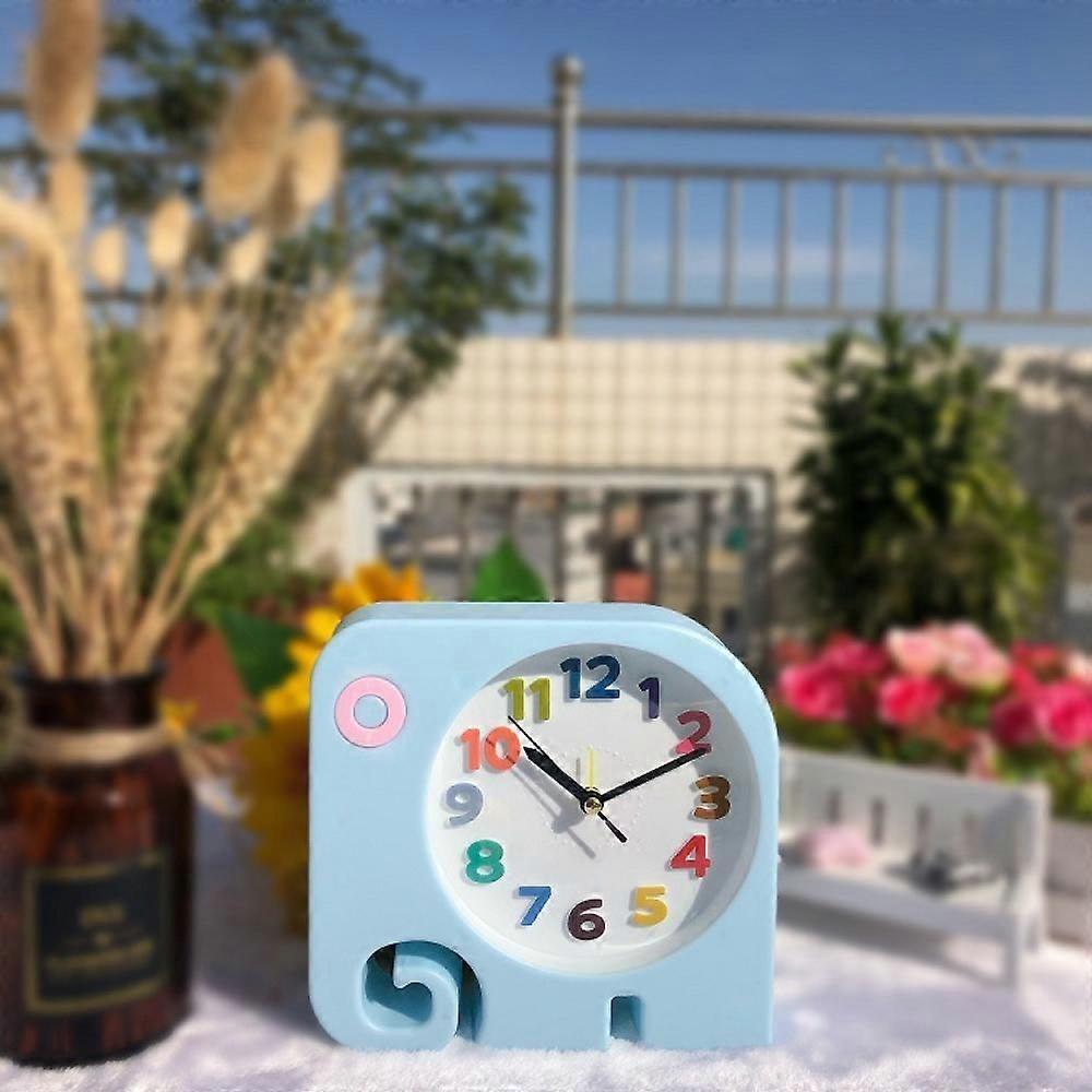 SAYTAY寝室目覚まし時計、象の目覚まし時計、学生の家の装飾デスクトップ時計