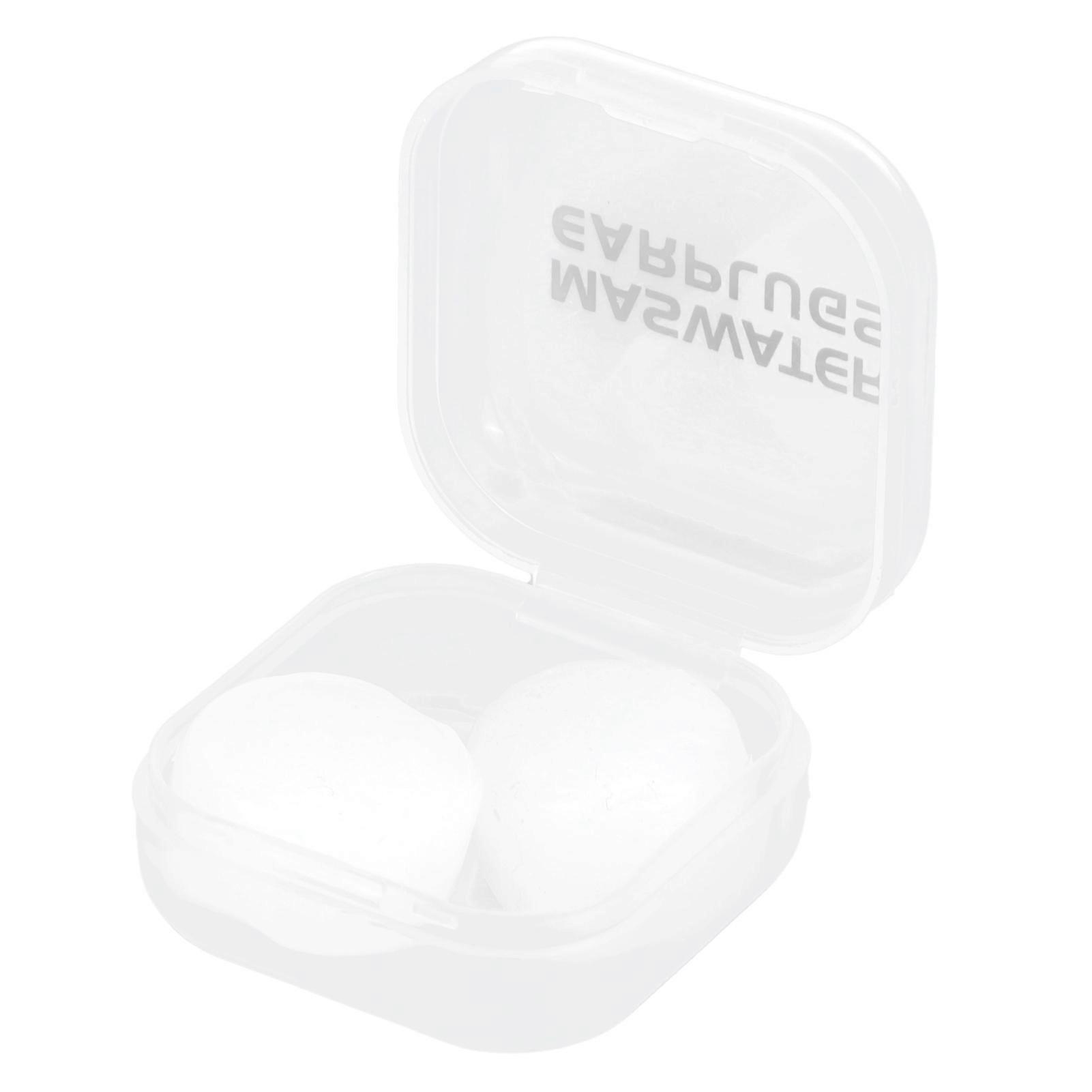 8Pcs DIY Ear Plugs Portable Reusable Swimming Earplugs Noise Reduction Transparent