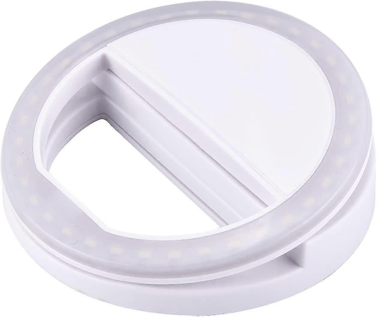 Led Ring Selfie Light Fill Light Night Selfie Smartphone, White