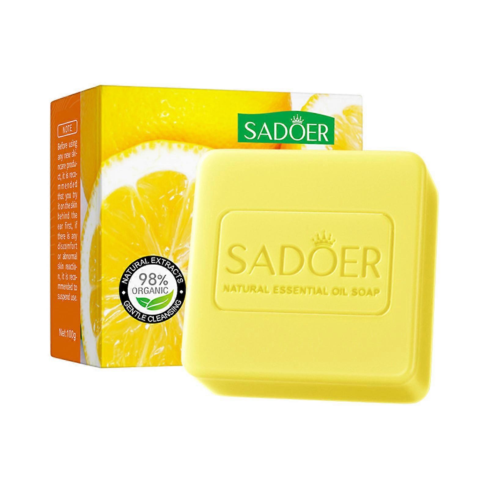 Natural Lemon Oil Soap Lemon Soap Botanical Extract Softening Cleansing Soap Body Soap Natural Lemon Soap For All Types 100g Sunshine260