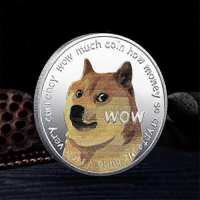 Dogecoin Coin Doge Coin Commemorative Coin Physical Blockchain Crypto Collectible Coin with Protective Case,1pc