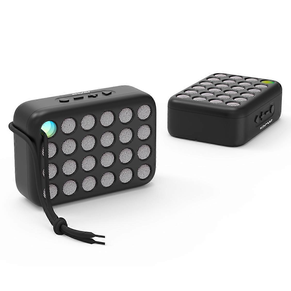 AWEI Y385 Compact Bluetooth Speaker TWS Pairing Music Player Subwoofer with Light