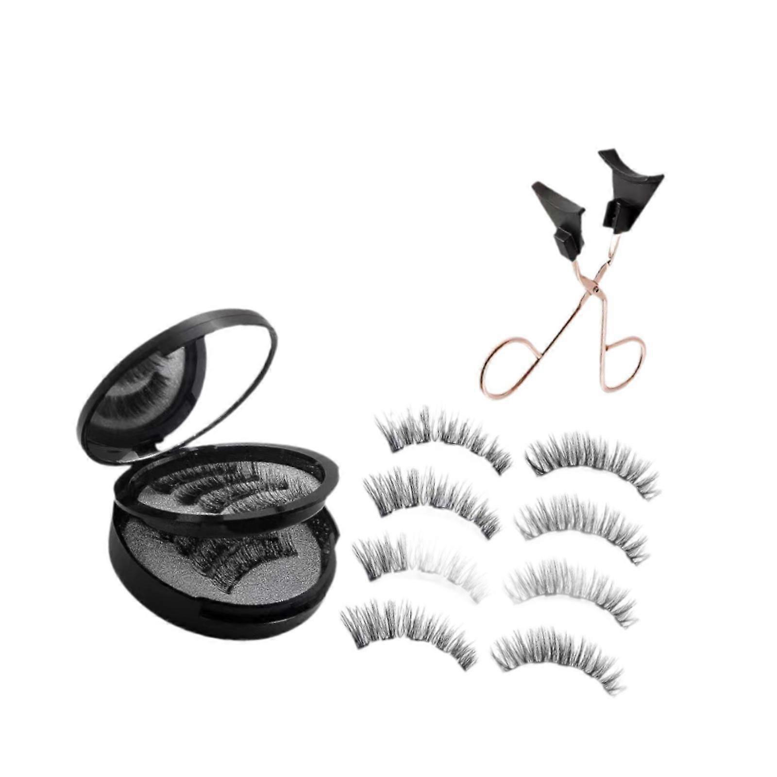 8Pcs False Eyelashes Segment False Lashes for Halloween Valentines Daily Use