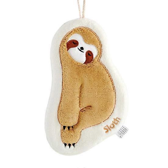 Hand Towel Cute Sloth Shape Hanging Wipe Towel Soft Absorbent Quick Drying Towel for Home Kitchen Bathroom