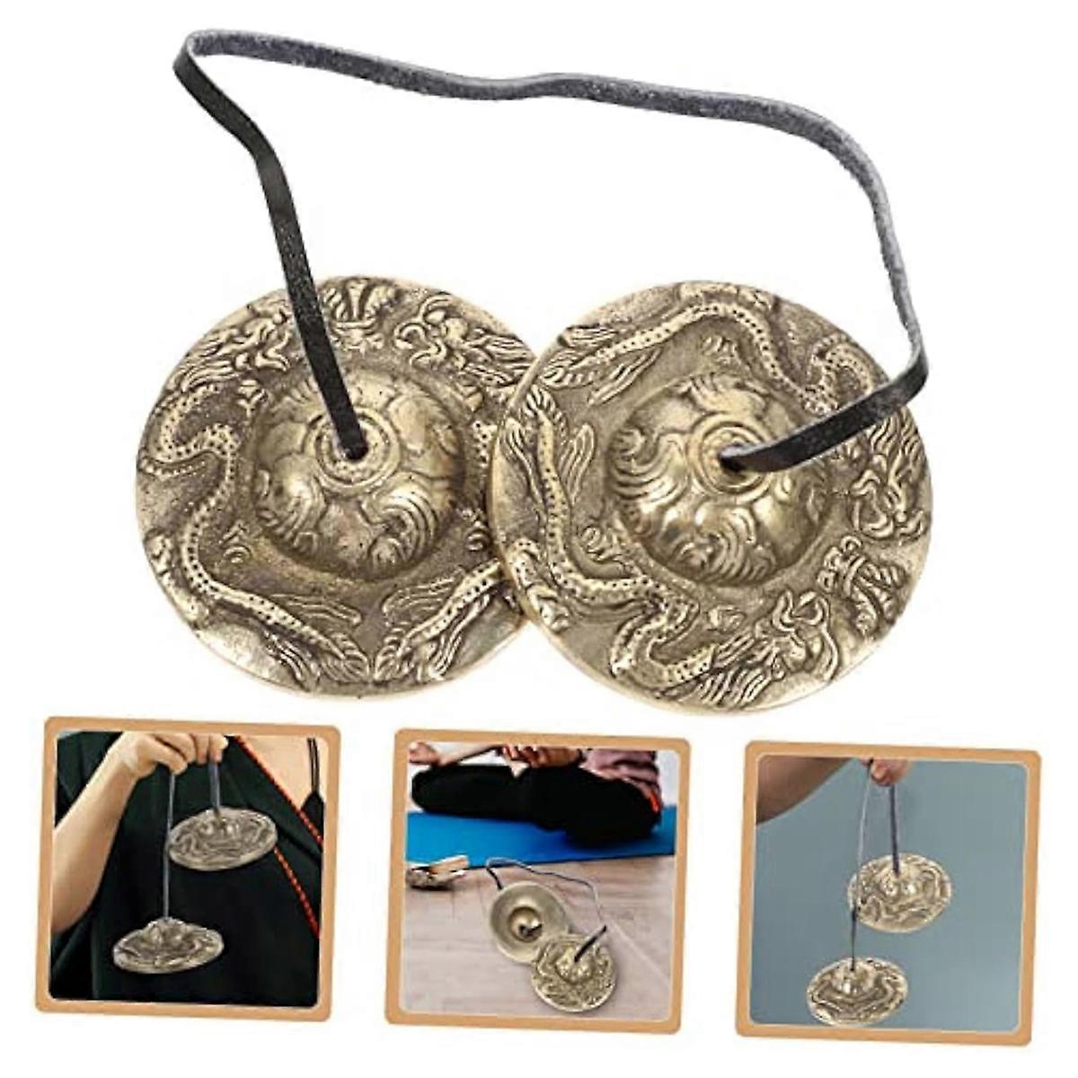 Nepalese craft cymbal bell, yoga chanting sound healing