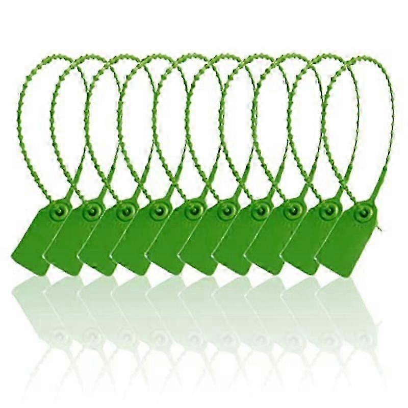 100 Plastic Tamper Seals, Numbered Zip Ties Tags,Disposable Self Locking Signage suitable for Fire Extinguis