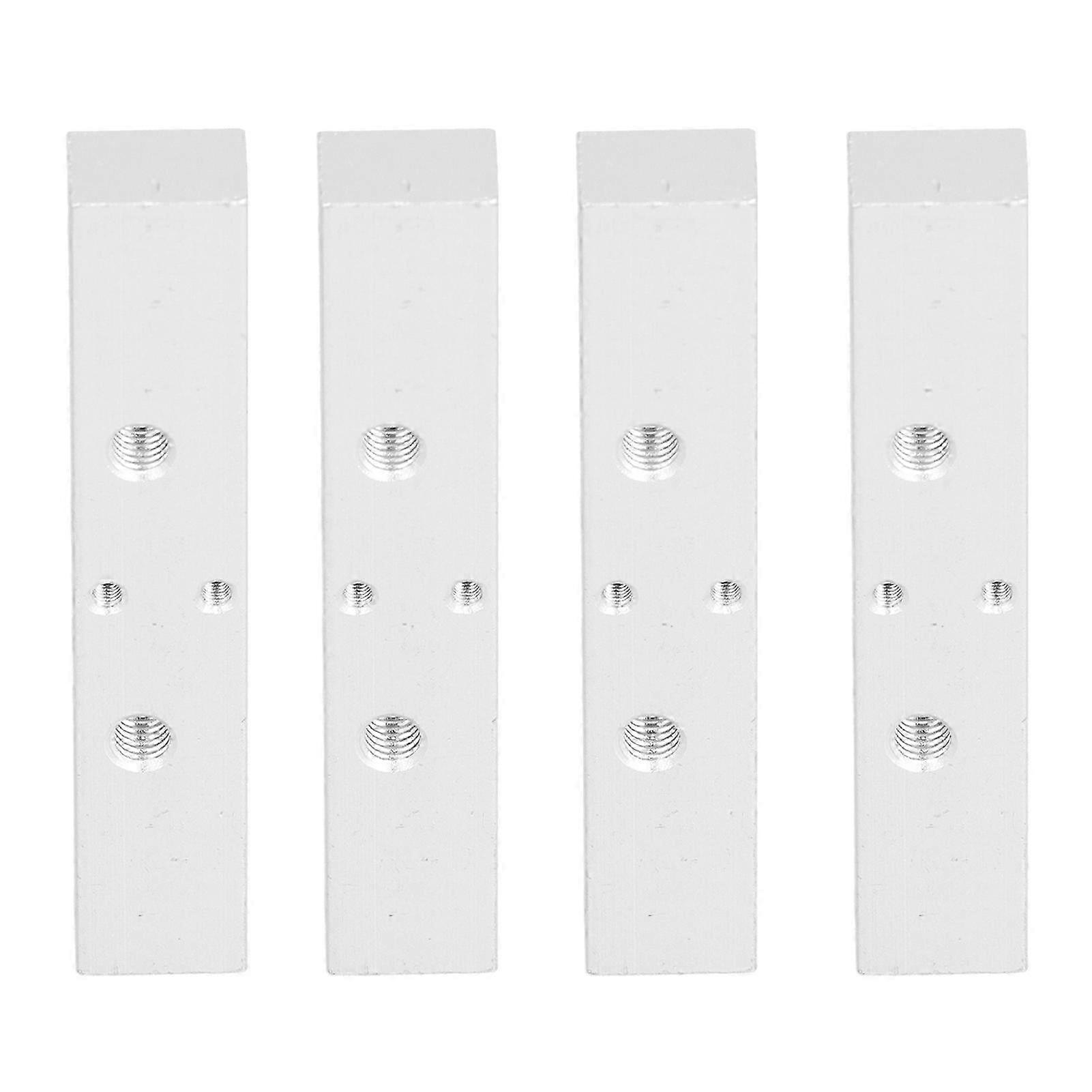 4 stk. aluminiumsvarmeblokk med 2 dyser, hals, fast sete, tilbehør til 3D-skriver for Makerbot MK8