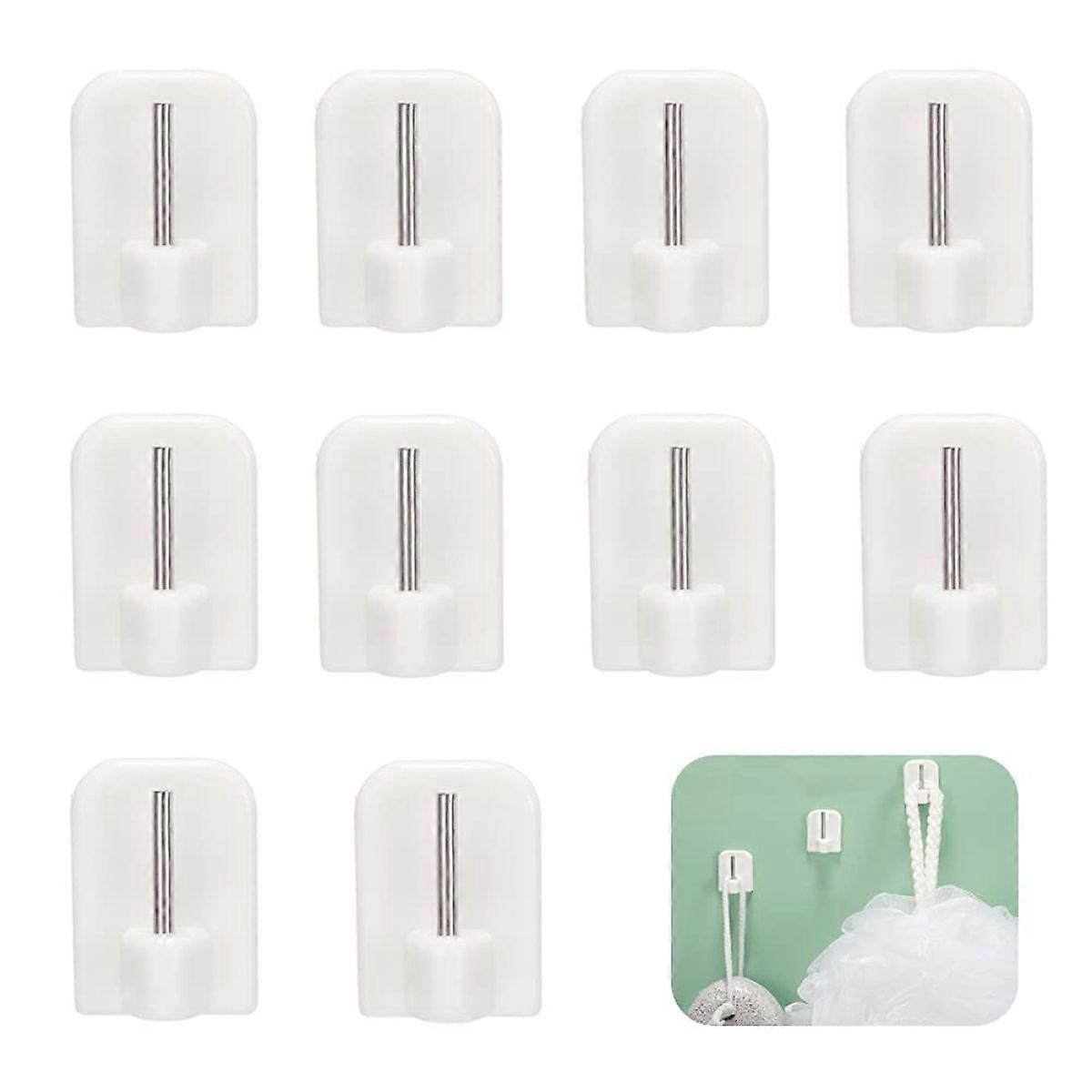 Multi-Room Decorating Hooks, Strong Adhesive Hold For Non-Porous Surfaces, Damage-Free Hanging With Easy Peel Tab, No Hammer Or Nails Required, 4