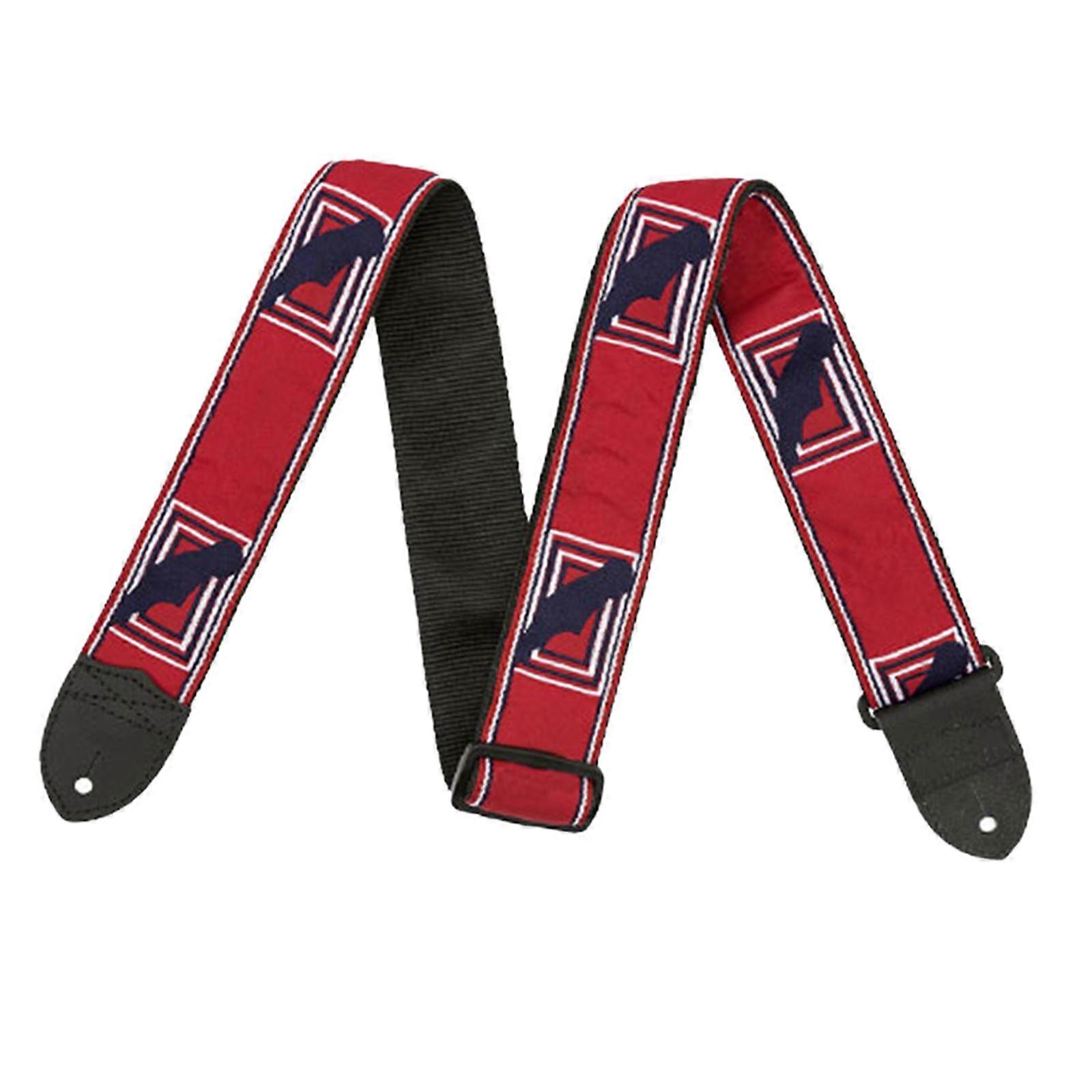 Adjustable Guitar Strap Polyester widening Shoulder Strap Embroidered for