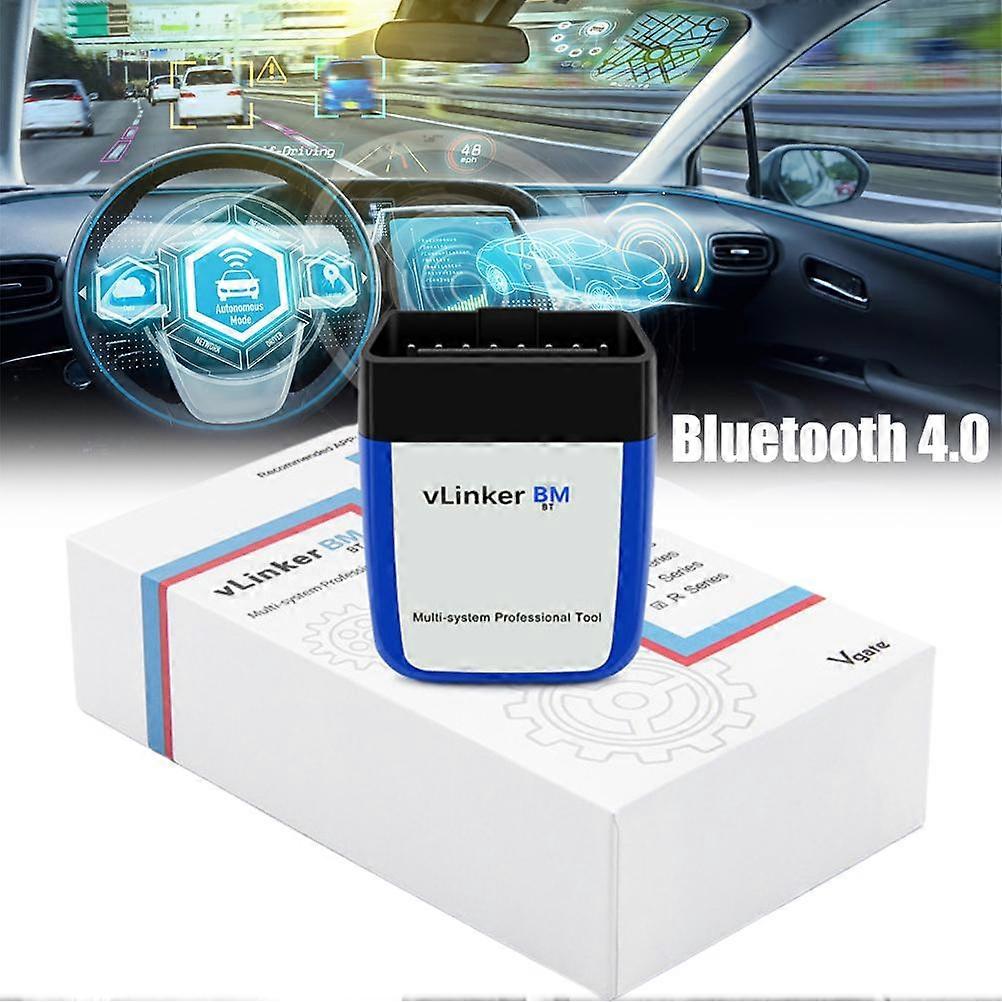 Vgate Vlinker BM + OBD2 V2.2 Bluetooth Dual Mode 4.0 Diagnostic Automobile Fault Detector Compatible for Android/for IOS