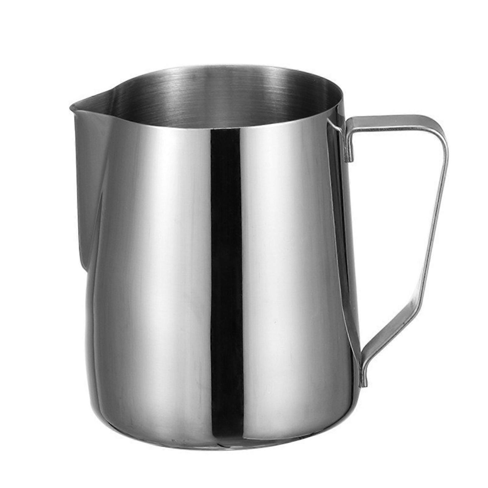 Milk Frothing Pitcher 350ml Latte Art Cup Steaming Pitcher Cappuccino Frothing Pitcher Stainless Steel Coffee Jug