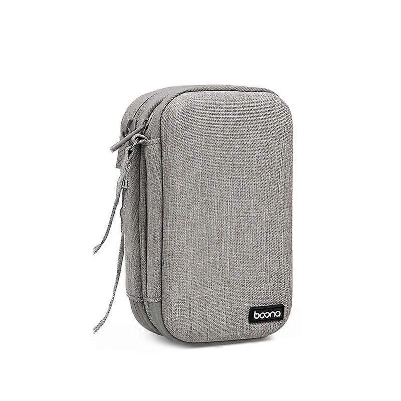 Baona BN-F027 Double-Layer Mobile Hard Disk Storage Bag EVA Hard Shell Hard Disk Protective Cover