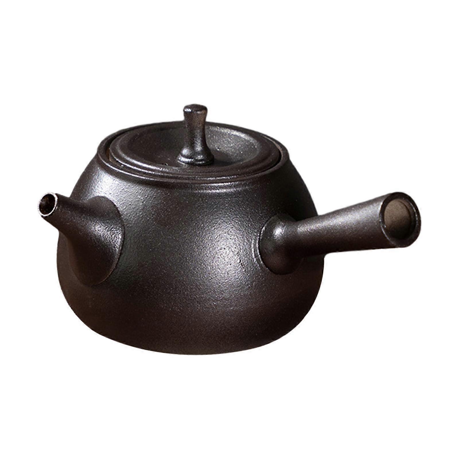 Ceramic Teapot with Lid Farnhouse with Side Handle for Hotel Picnic Hiking
