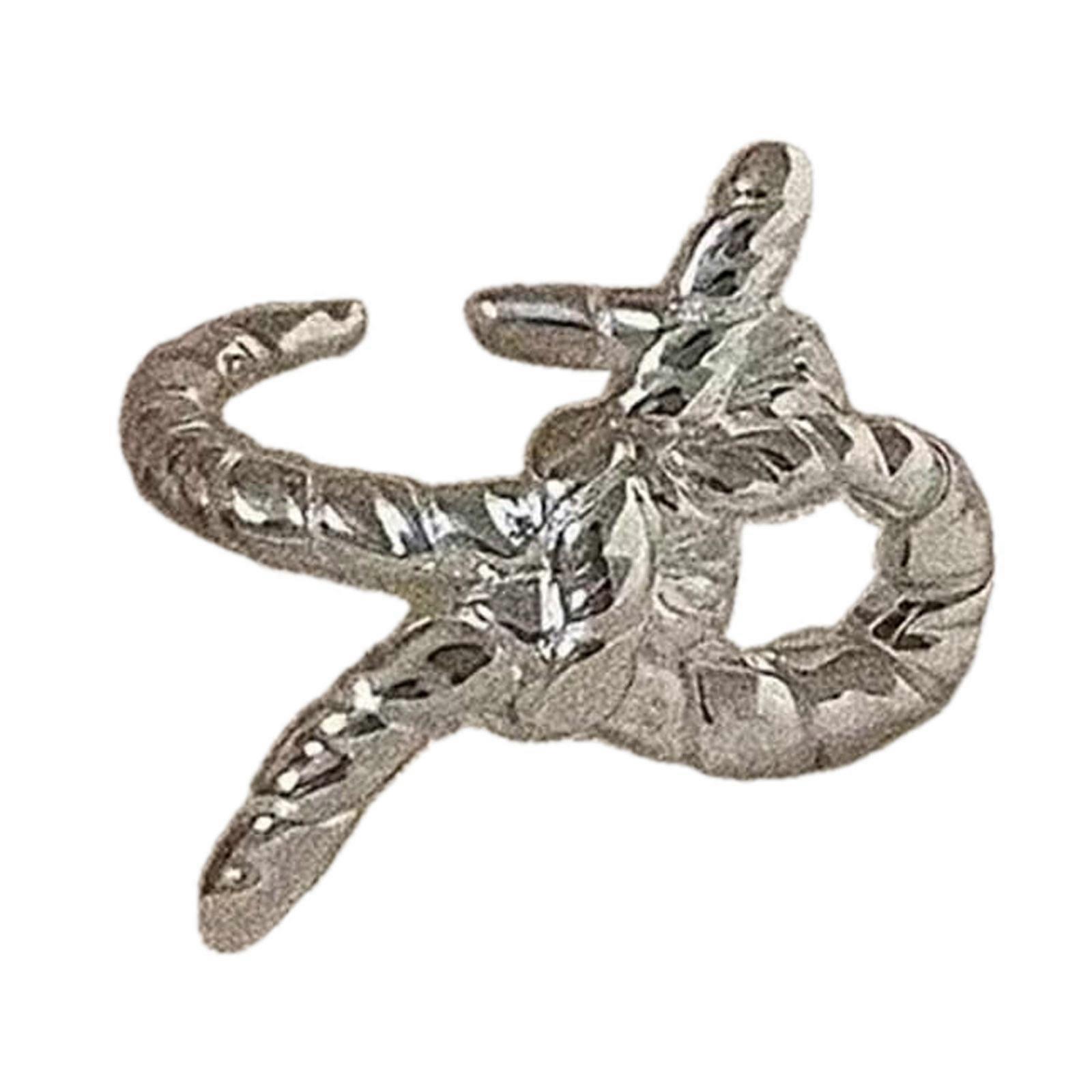 Bagues ouvertes en forme de cœur avec nœud irrégulier, élégantes, empilables, ajustables, tendance, pour femmes et filles