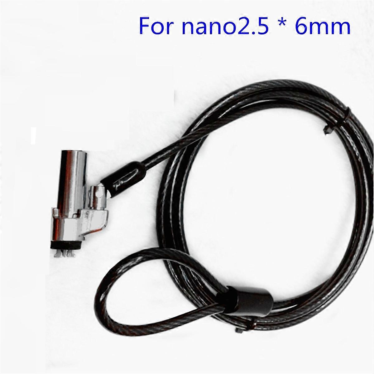 Suitable for 6mmx2.5mm Nano Lock Hole for Laptop Security Key Lock