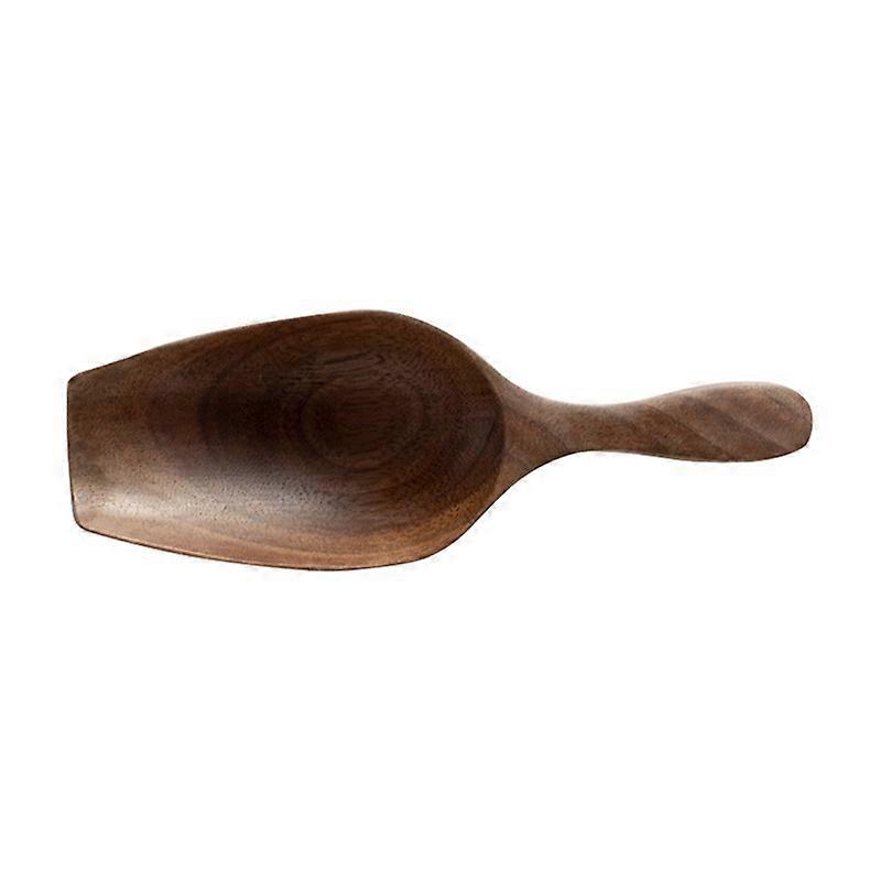 Solid Wood Coffee Bean Spoon Shovel Black Walnut Whole Wood Digging Coffee Bean Spoon Tea Shovel Woo