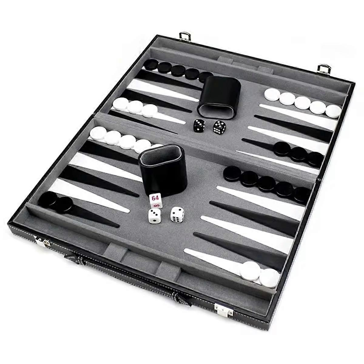 Classic Board Game with Leather Case Folding Board