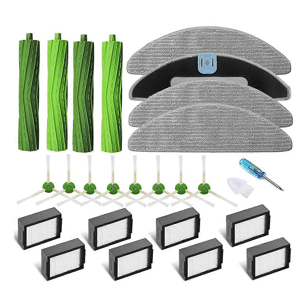 Replacement for IRobot Roomba Combo I5, Main Side Brush Filter Mop