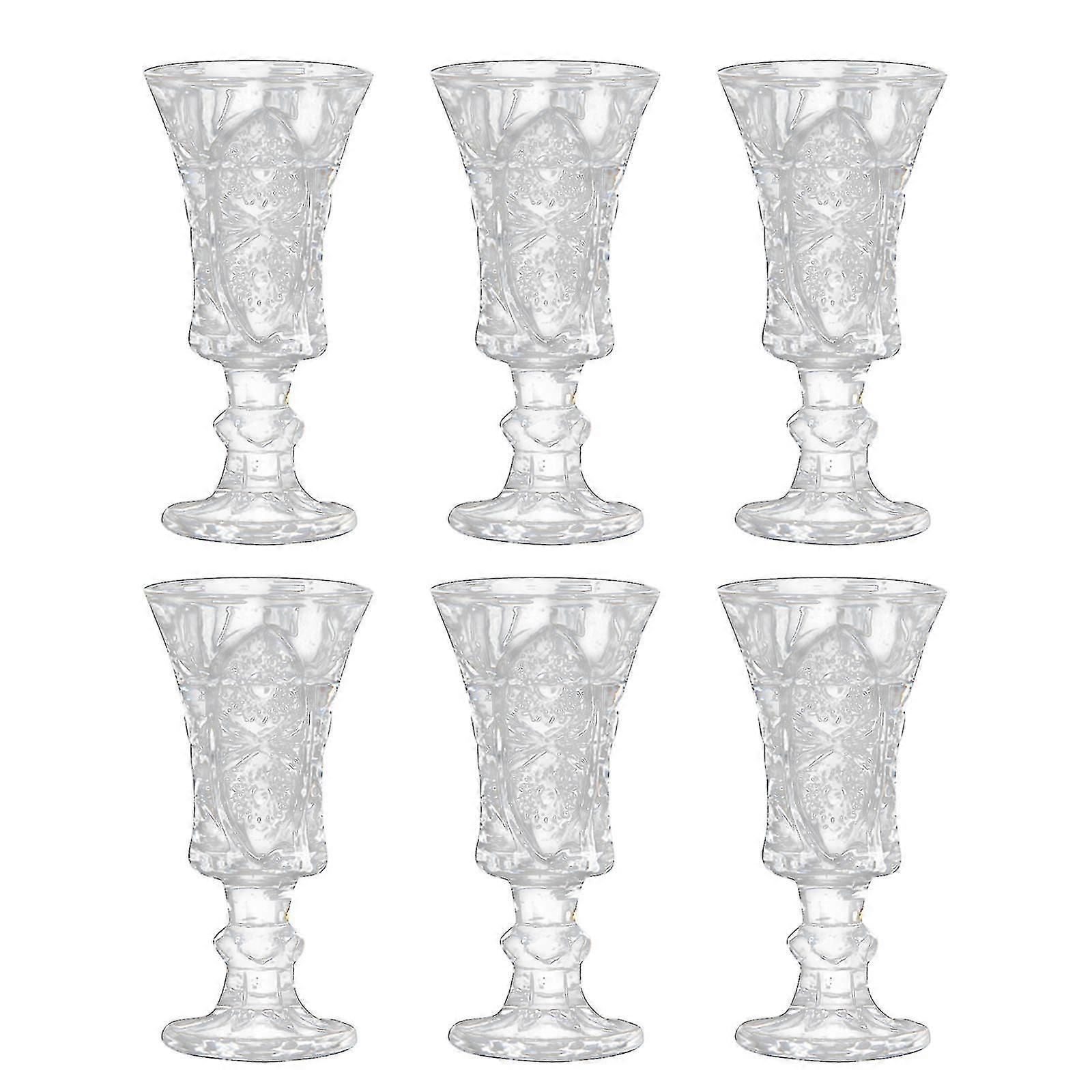 ラウンドショットグラス、鉛フリーガラス、ヘビーベース付きクリアショットグラス