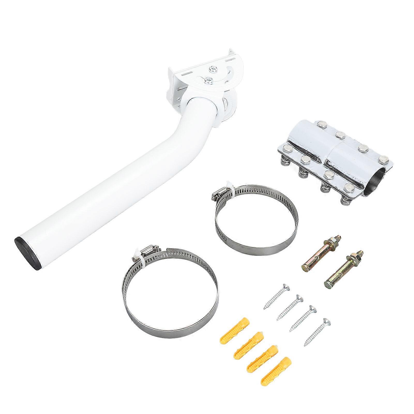 Antenna Pole Mount Adjustable Weather Resistant Wall Roof J Mount Kit for Starlink V2 Rectangular Dish 