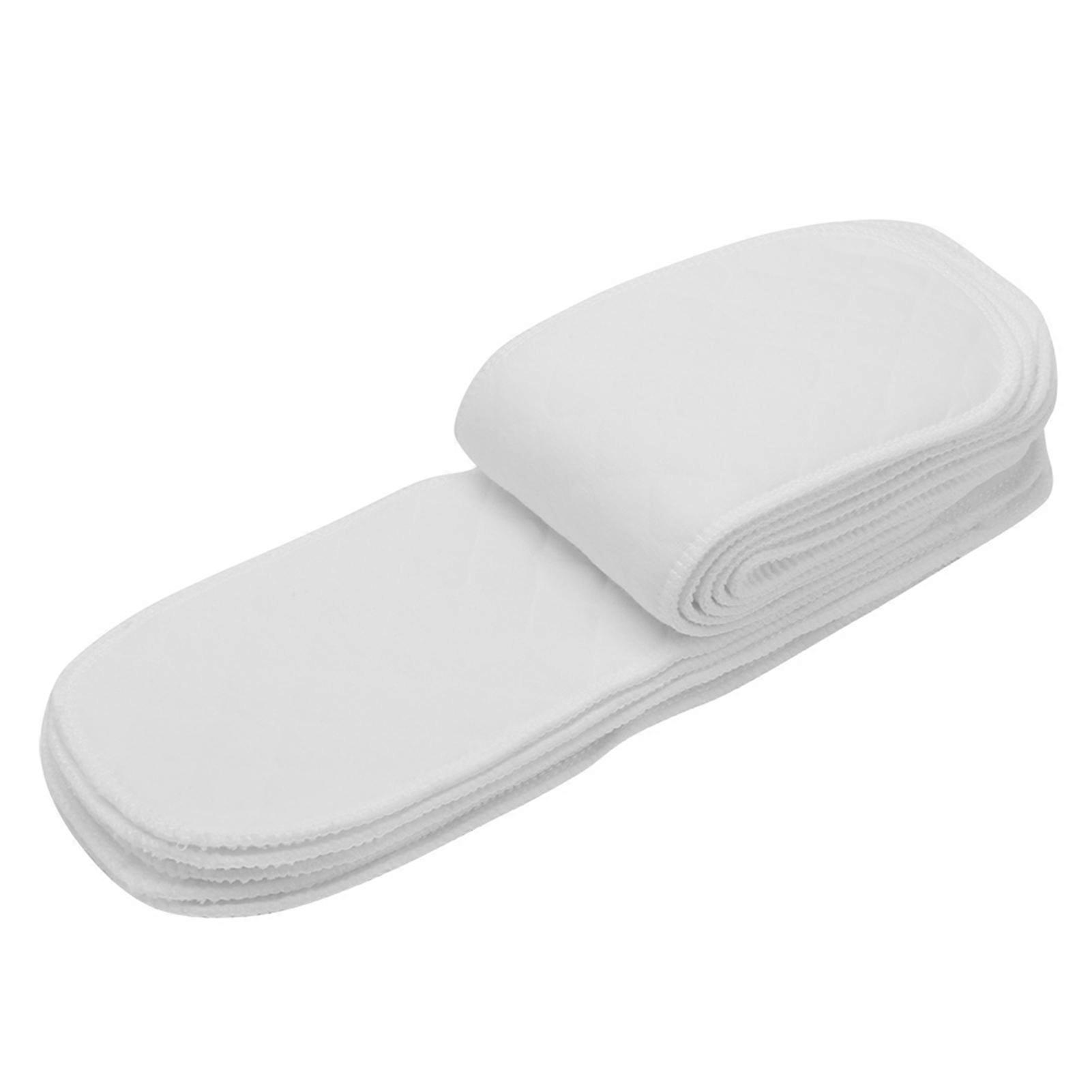 10pcs Soft Breathable Baby Toddler Cotton Diaper Liners Insert 6 Layers, Reusable Cloth Nappy Pads for Sensitive Skin