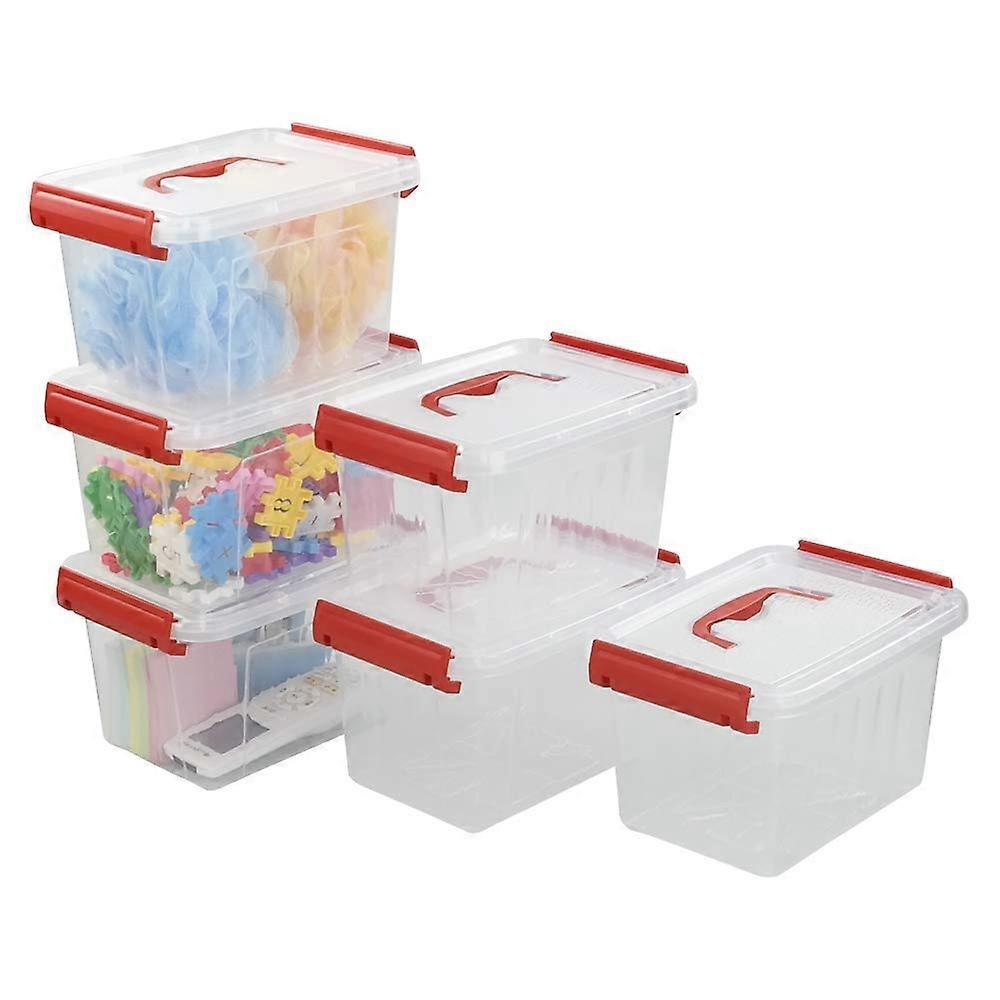6 Set Small Storage Containers for Kitchen Storage 3 Quart