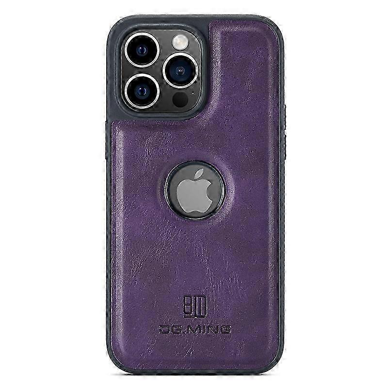 For iPhone 13 Pro Case Logo View Anti-fall PU Leather+PC+TPU Cover