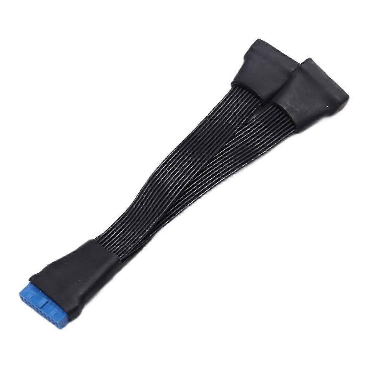 Motherboard USB 3.0 19PIN Header 1to2 Extension Splitter Cable 19Pin 20Pin Internal Extension Header YY