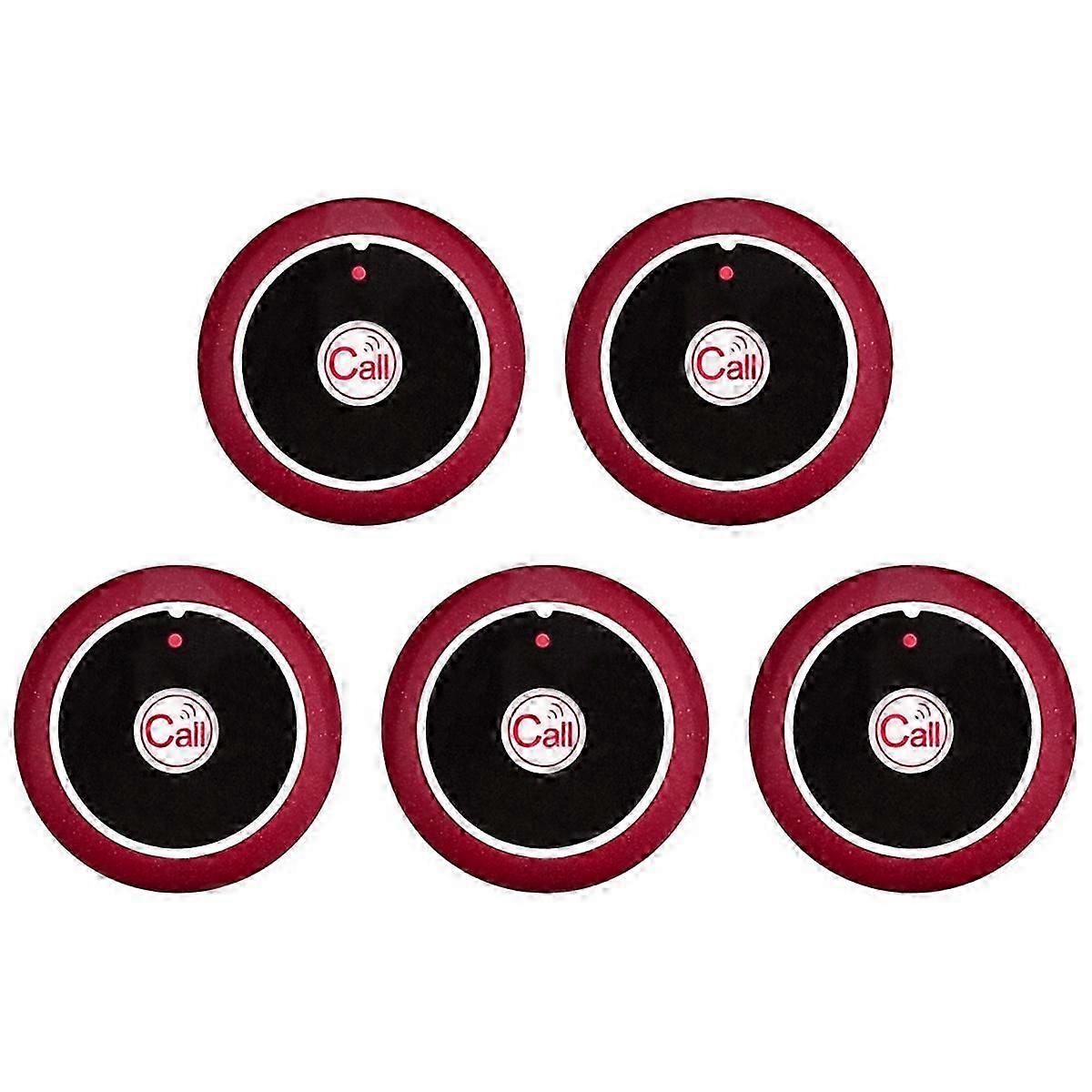 Restaurant Pager Wireless Waiter Transmitter 433MHz Red B