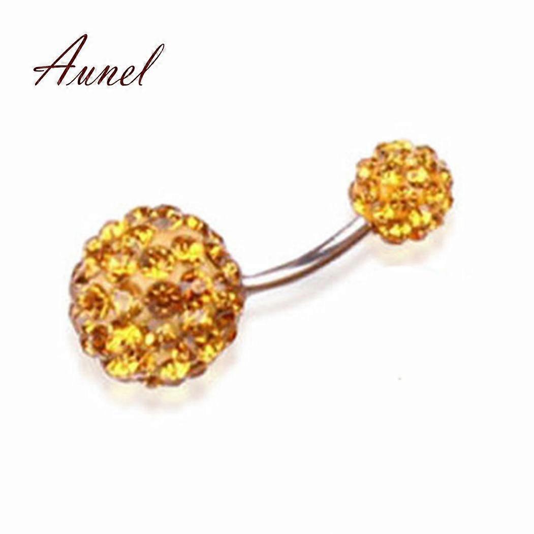 טבעת טבור בטבור סקסית חכמה משקולת ריינסטון תכשיטי פירסינג בגוף