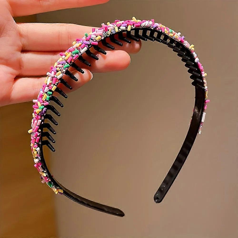 Kids Rainbow Hair Hoop - Gentle Toothed Headband, Non-slip Hair Accessories