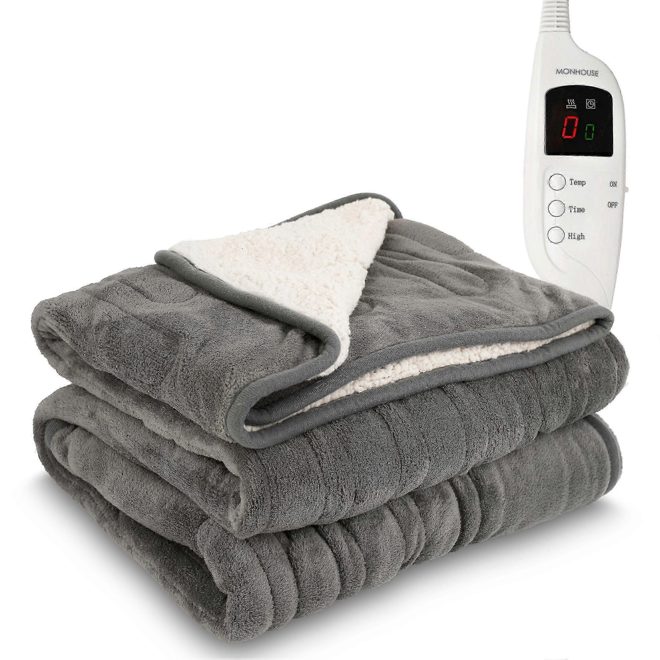 Electric Blanket Heated Throw Digital Controller 9 Hour Timer 9 Heat Settings_Featured Gift 2364