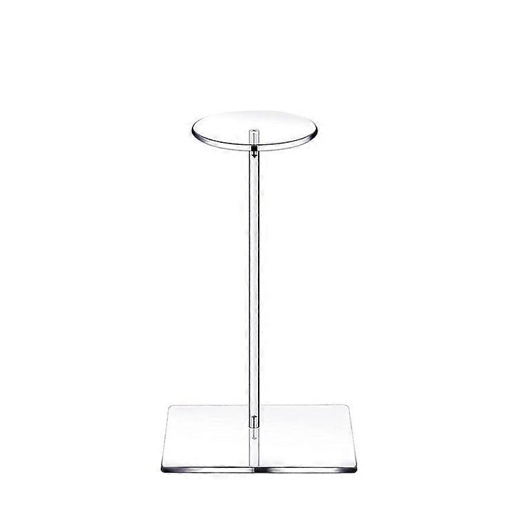 Clear Hat Stand Rack Transparent Square Pedestal Smooth Surface Display Riser Suitable for Display Jewelry Watch