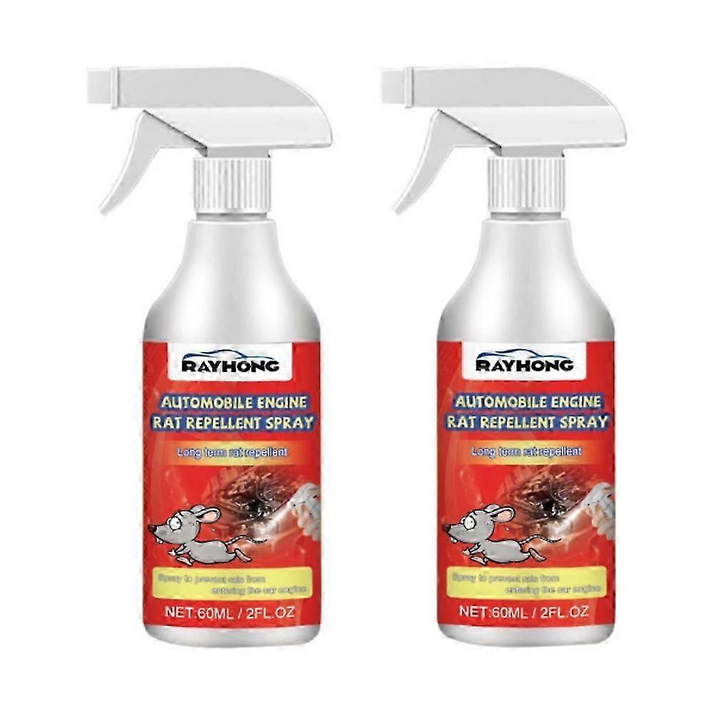 2 kpl piparminttuöljyä rotille ja auton moottoreille, rottien ehkäisysuihke, kodin ja auton moottorin puolustussuihke