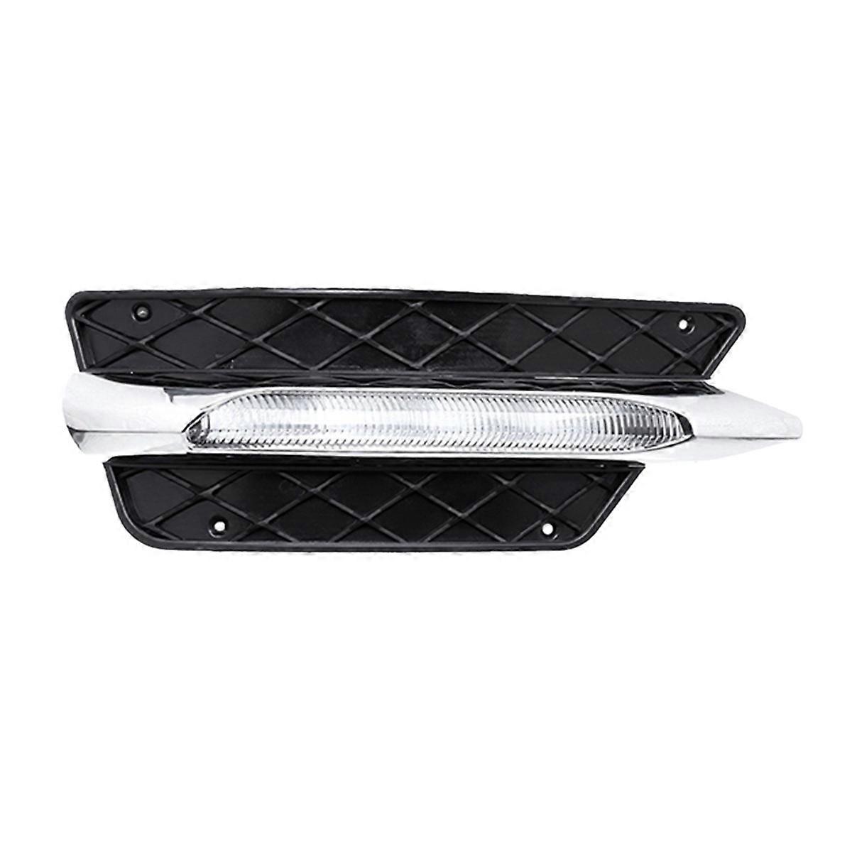 DRL Front Bumper Grill Molding LED Fog Light Daytime Running Light Fog Lamp for for W204 C-Class 201