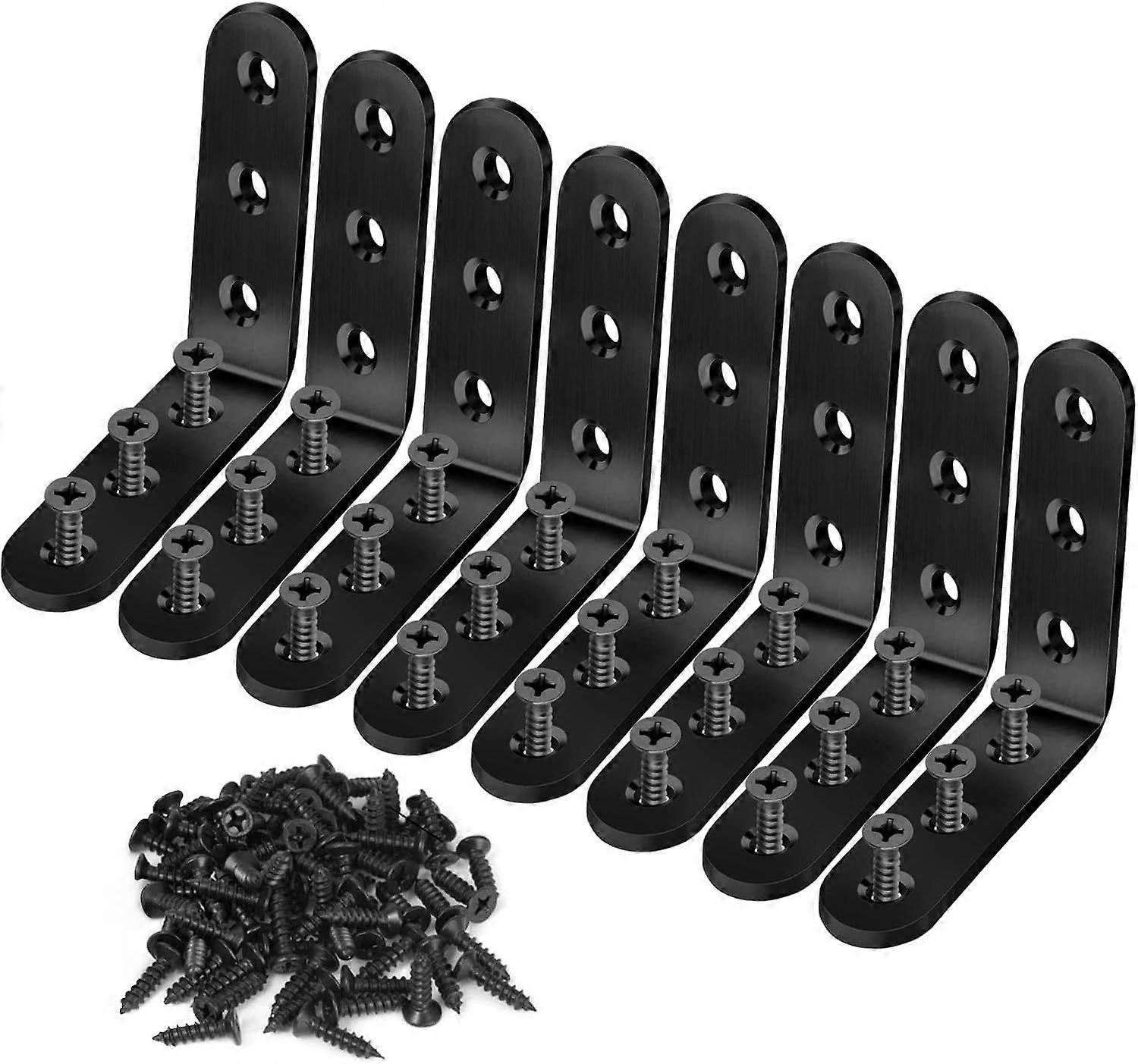Pieces Angle Brackets, 90 Degree Right Angle Assembly Brackets, L-Shaped Angle Support Brackets (80*80*3mm)