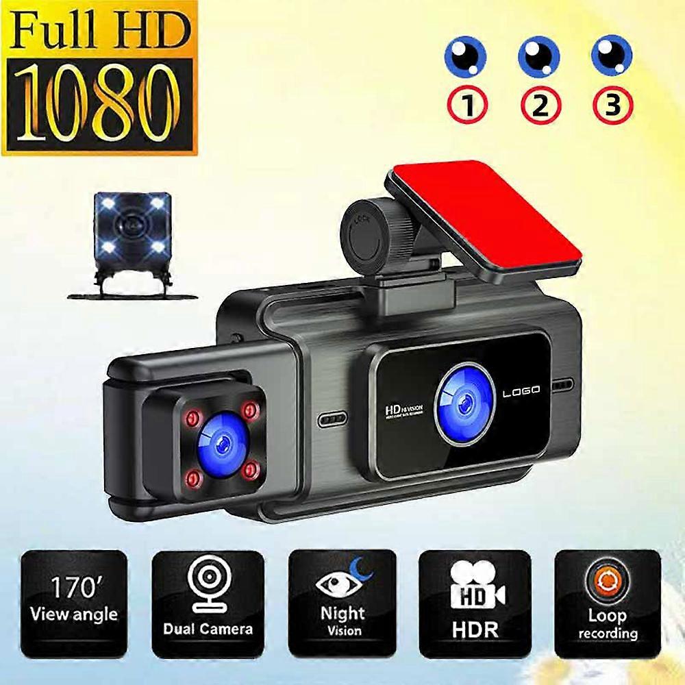 Car camera recorder with WIFI and wide angle lens
