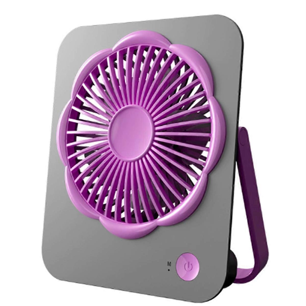 Portable Desk Fan USB Rechargeable Fan Ultra-Thin 180 Tilt Folding Personal Fan Quiet Handheld Fan