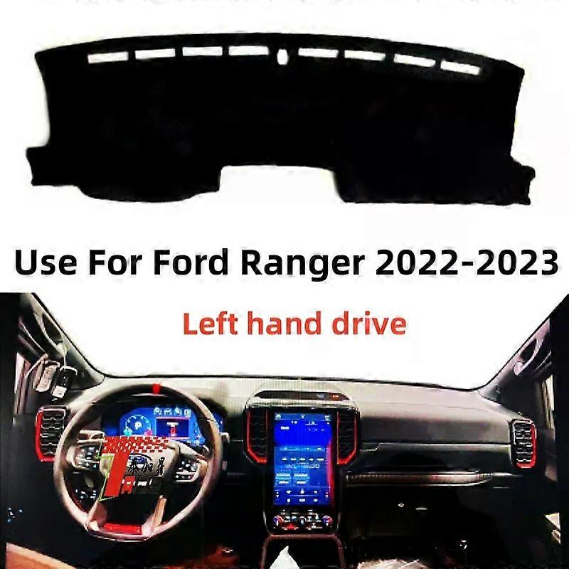 Bewerben Sie sich TAIJS Factory Casual Simple Sport Polyesterfaser Auto Armaturenbrettabdeckung für Ford Ranger 2022-2023 Linkslenker