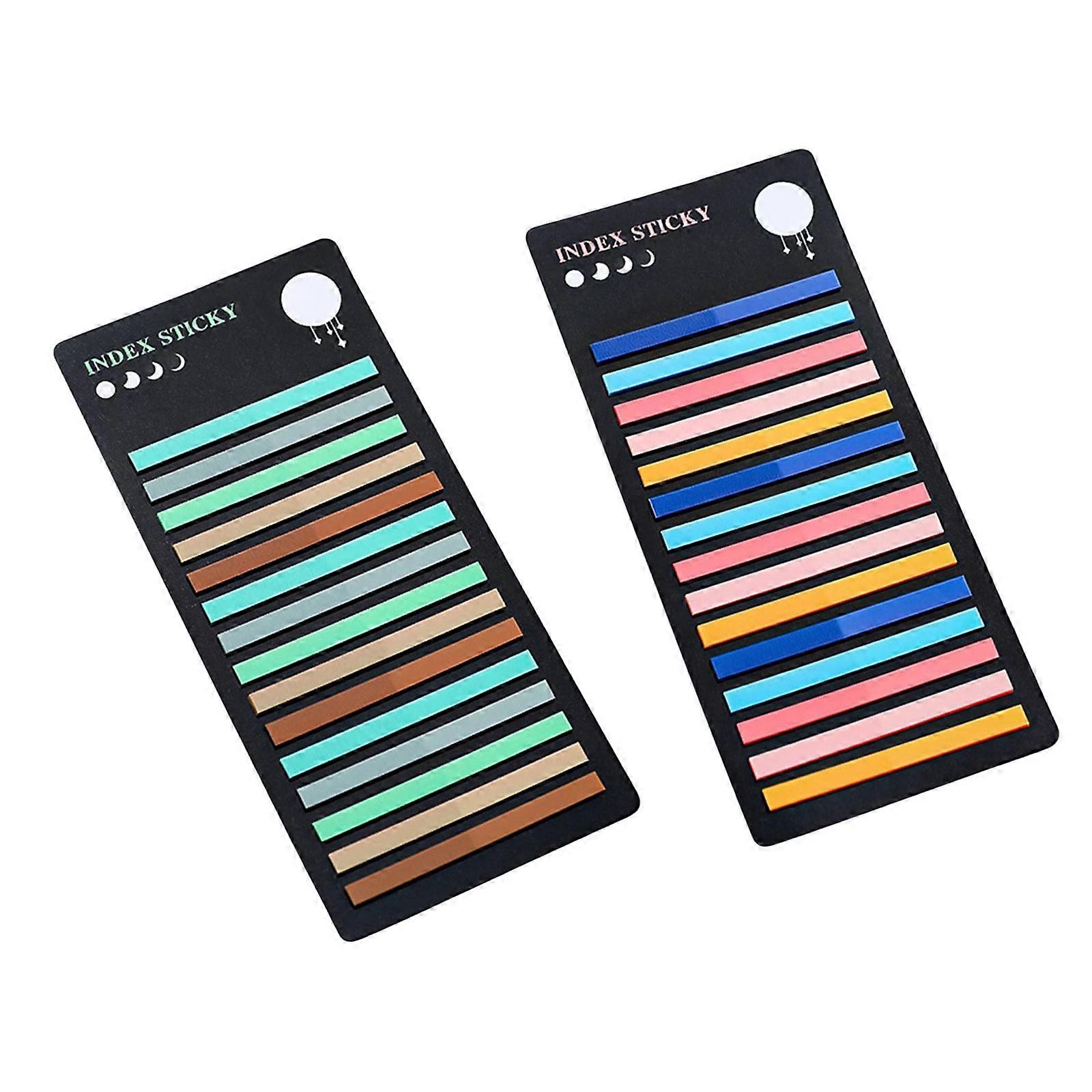 2x 300 גיליונות כרטיסיות דבק עצמי פתקים דביקים דגלים דביקים