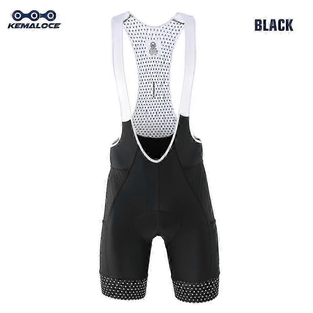 Pánske cyklistické kraťasy s trakmi Prázdne modro-čierne 5D gélové šortky na horský bicykel Vonkajšie priedušné tesné nohavičky