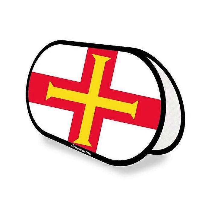 Flag - Guernsey - Oval - 70 x 120 cm - Polyester - Double-sided print