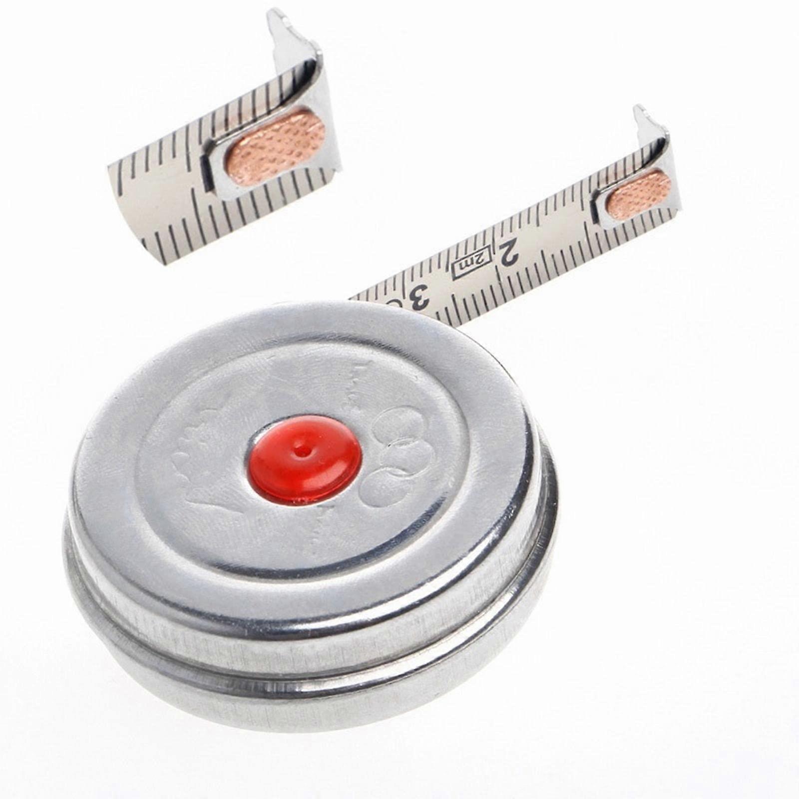 Tape Measures 2m Mini Retractable Stainless Steel for Office and Woodworking – Metric Measurement Tool
