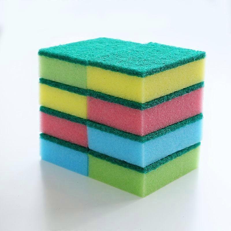 Scrub Sponge Set For Kitchen Cleaning Sponge! (A Pack Of 8)