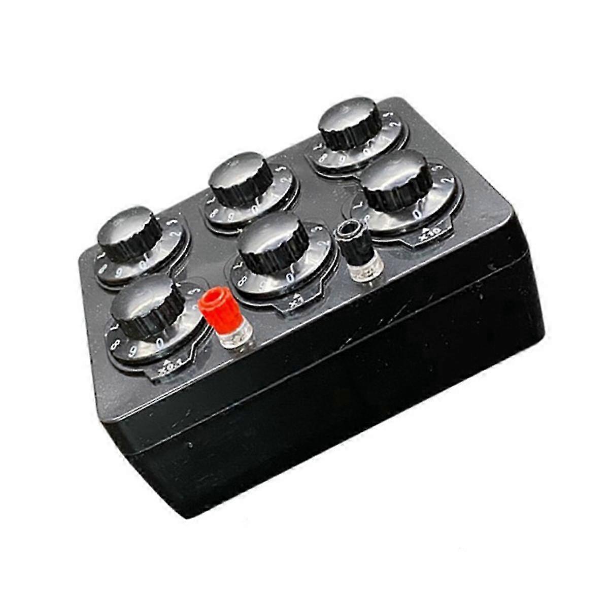 Adjustable Decade Resistor Box 0-99999.9 Ohm Precision Variable Resistance for Electronics Teaching & Lab Equipment