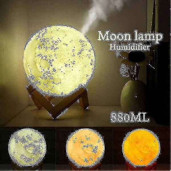 Moon Lamp Humidifier - Aromatherapy Diffuser Led Desk