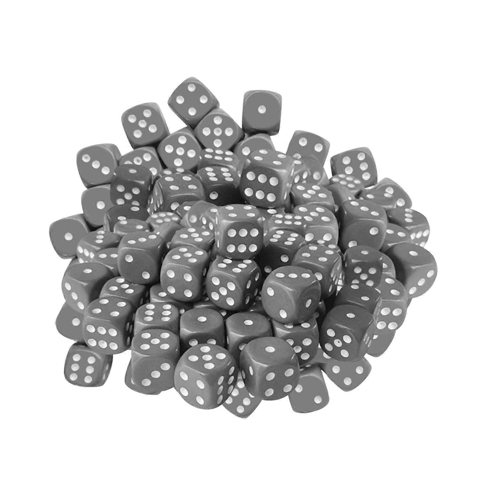 50x 6 Sided Dices 16mm Acrylic Dice Role Playing Games Game Dices for Party