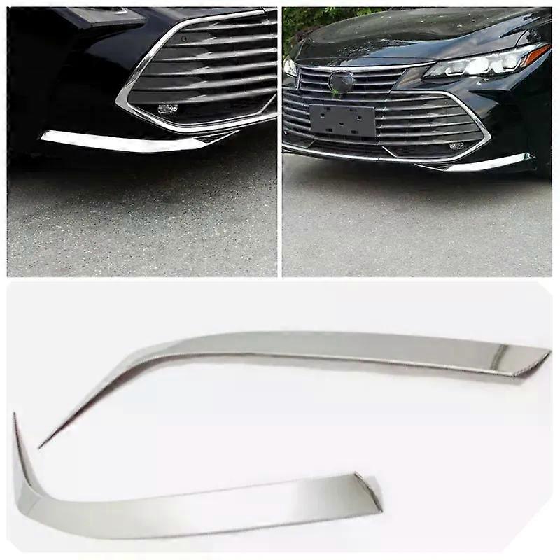 Suitable for Toyota Avalon 2019 - 2022 Accessories Front Rear Fog Lights Lamps Eyelid Eyebrow Decoration Bottom Bumper Plate Grille